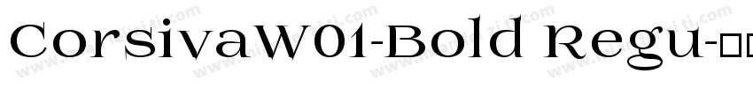 CorsivaW01-Bold Regu字体转换
